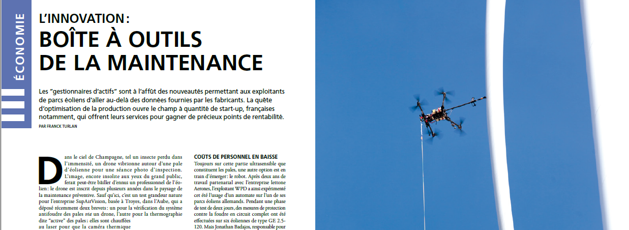 VOLTA DANS LE JOURNAL DE L'EOLIEN